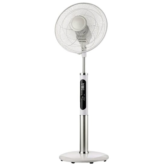 Ventilator cu picior, oscilare 3D, alb, 40 cm, 60 W, Telecomanda, 45 x 44 x 130 cm
