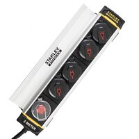 Prelungitor de exterior 4 prize, intrerupator, carlig si clema prindere, IP44, lungime 3 m, IP44, capace