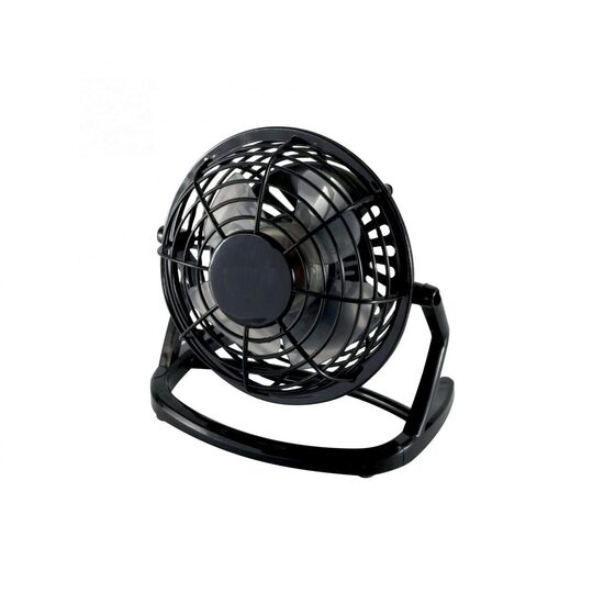Ventilator de masa, USB, 10 cm, 1 treapta de viteza, Negru