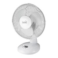 Ventilator de birou, diametru paleta 23 cm, alb, 30 W, 2 trepte