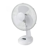Ventilator de masa, diametru 30 cm, 40 W, alb, 3 trepte, dimensiune 34.5 x 47 cm