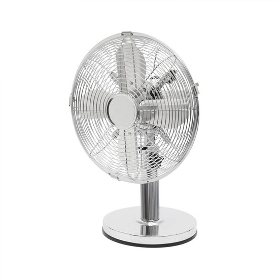 Ventilator de masa, metalic, diametru 25 cm, 30 W, Argintiu