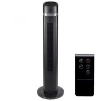 Ventilator turn, control tactil, Negru, Timer, 30 x 101.3 cm, Oscilare