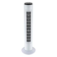 Ventilator turn, Alb, 50 W, telecomanda, 3 viteze, Inaltime 74 cm