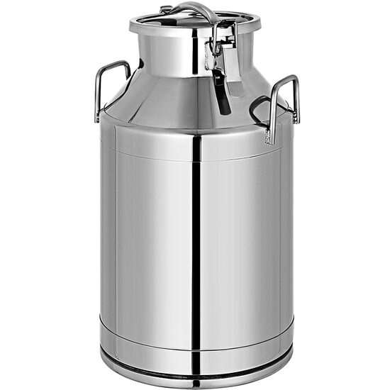 Bidon din inox pentru lapte sau miere, Capacitate 50 l, Manere duble