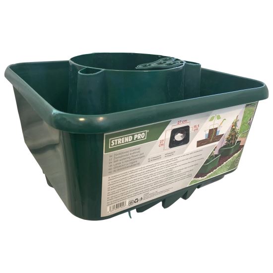 Ghiveci cu auto-irigare pentru rosii sau legume, Strend Pro GDA Harvester, verde, 27x15 cm