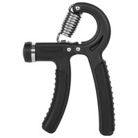 Flexor maini 5-60 kg, maner anti-alunecare, Negru
