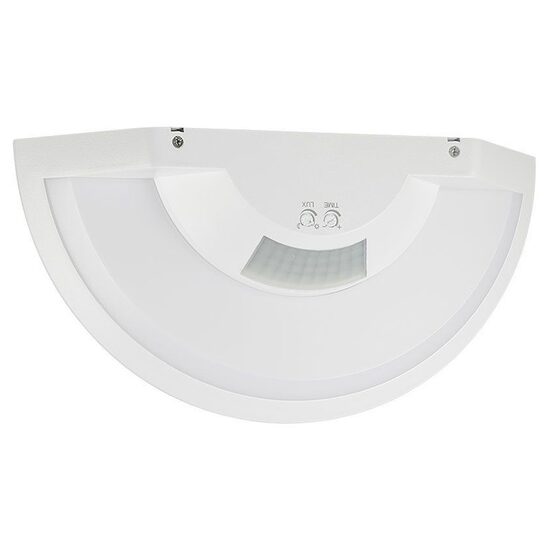 Aplica led cu senzor de lumina si miscare, Semi-Rotunda 10 W, IP54, 900 lm, Lumina neutra 4000K, diametru 250 mm