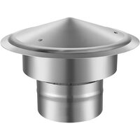 Capac terminal pentru cos de fum, Inox, diametru prindere 150 mm, Inaltime 21.5 cm