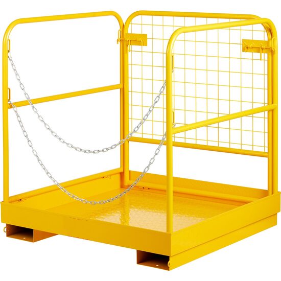 Platforma de siguranta pentru stivuitor, max 544.3 kg, Pliabila, Otel, Inaltime 94 cm, baza 91.44 x 91.44 cm