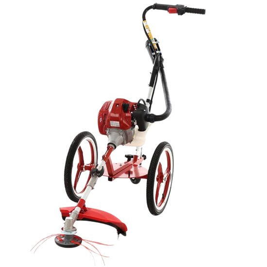 Motocositoare cu roti, GeoTech, Pliabila, putere 2 CP, diametru de taiere 30 cm, motor in 2 timpi