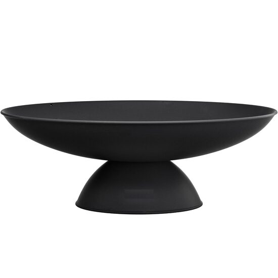 Vatra foc pentru terasa, camping, Fonta, Diametru 760 mm, Negru, Inaltime 28 cm