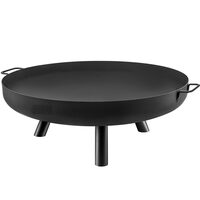 Vatra foc pentru terasa, camping, Otel Carbon, Diametru 770 mm, Negru, Inaltime 28 cm