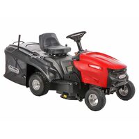 Tractoras pentru gazon, GeoTech 7.5 CP, Diametru taiere cu 2 lame 68.5 cm, Inaltime taiere 35-75 mm, 6 viteze, volum cos 220 l, Lumini led