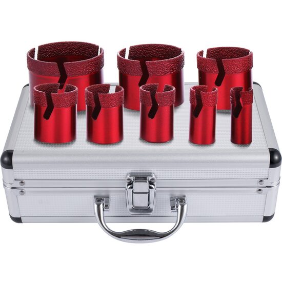 Set 8 carote diamantate pentru gresie, 20-68 mm, prindere M14