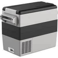 Cutie frigorifica cu compresor, 2 zone de racire congelator si frigider, 12/24 V DC, 110-240 V AC, capacitate 52 l, -20 ℃ pana la 20 ℃, 535 x 695 x 352 mm