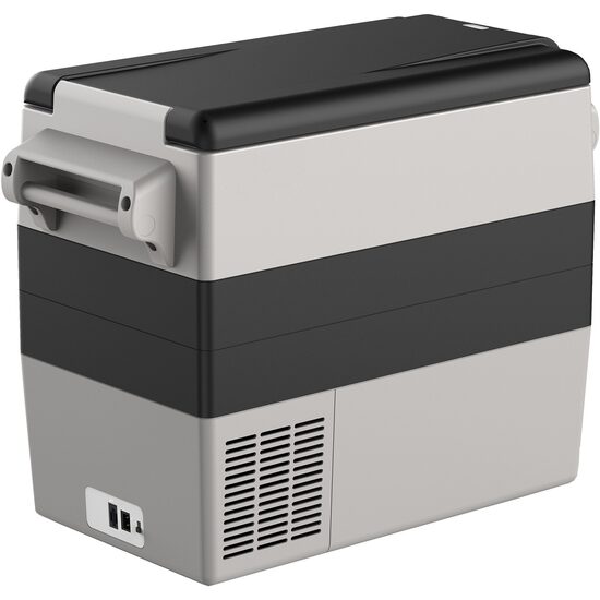 Cutie frigorifica cu compresor, 2 zone de racire congelator si frigider, 12/24 V DC, 110-240 V AC, capacitate 52 l, -20 ℃ pana la 20 ℃, 535 x 695 x 352 mm