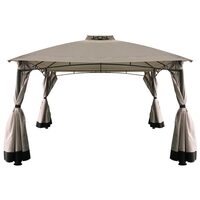 Pavilion pentru gradina, cadru otel, 3 x 4 m, Inaltime 2 m, protectie UV