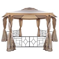 Pavilion pentru gradina, cadru otel, 2.75 x 4 m, Inaltime 2 m, protectie UV