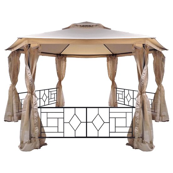 Pavilion pentru gradina, cadru otel, 2.75 x 4 m, Inaltime 2 m, protectie UV