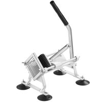 Feliator manual pentru legume, fructe, Profesional, Inox si Aluminiu, 6 mm, Ventuze prindere