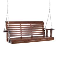 Leagan din lemn de cedru, 3 persoane, Maro, Lanturi si accesorii prindere, 1702x710x600 mm, max 362 kg