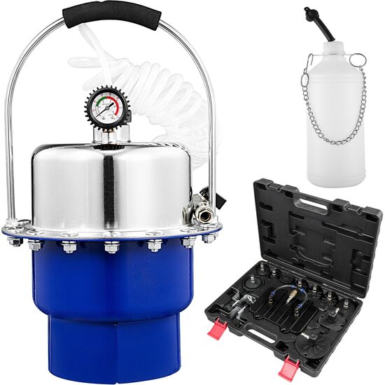 Set aerisire frana 0-150 PSI, Rezervor 5 l, Profesional, 26 x 46 cm