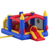 Casa gonflabila cu trambulina, topogan, suflanta, 4500x4400x2030 mm, max 180 kg