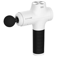 Aparat electric de masaj, Teesa Portabil, 6 reglaje viteza, 8 varfuri interschimbabile, Alb, Acumulator, 60 W, 1800 - 3000 spm
