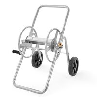 Carucior cu tambur pentru furtun, otel, dimensiune 630 x 520 x 740 mm, maxim 53 m pentru diametru de 5/8 inch, 2 roti