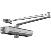 Brat amortizor hidraulic, pentru inchidere usa max 150 kg, Aluminiu, 253 x 83 x 74 mm, Argintiu