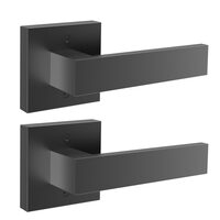 Set 2 manere usa, fara blocare, Fixe, Negru, 145 x 65 x 54 mm