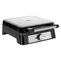 Aparat pentru 4 Wafe, Teesa 1600 W, Termostat, Aluminiu/Inox