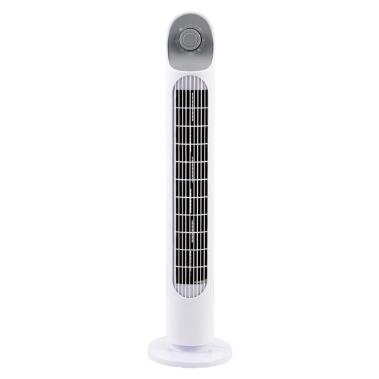 Ventilator turn, functie oscilatie, 3 trepte viteza, 40 W, Inaltime 82 cm, Alb