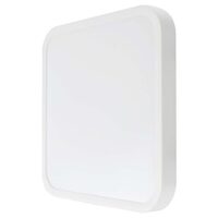 Plafoniera led patrata, 18 W, lumina naturala 4000K, 1800 lm, dimensiune 225 x 225 x 60 mm, IP44, Alba