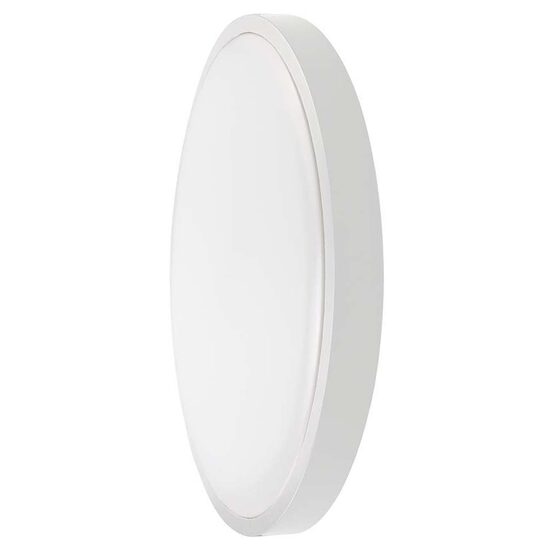 Plafoniera led cu senzor de miscare, Interior/Exterior IP44, 4000K, 3000 lm, 30 W, dimensiune 420 x 65 mm, Alba