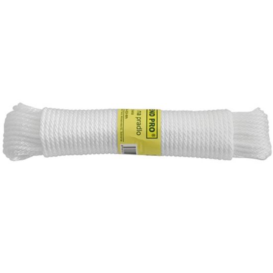 Sfoara pentru rufe Strend Pro Cloth-Line 20 m/4 mm, PP, alba
