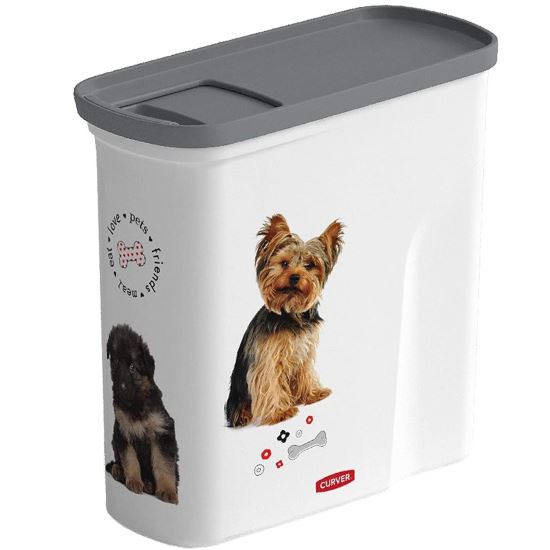 Recipient stocare mancare Curver LovePets Doggy 2L, pentru animale de companie