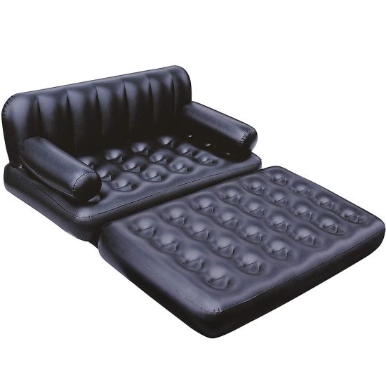 Saltea tip canapea, gonflabila, Bestway 75054, pentru 2 persoane, 188 x 152 x 64 cm, neagra