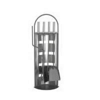 Set stativ 4 unelte pentru semineu, Strend Pro FT087XG, 66 cm, Inox