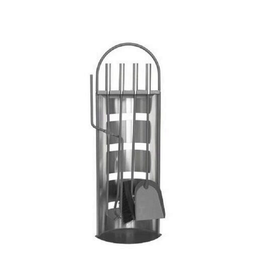 Set stativ 4 unelte pentru semineu, Strend Pro FT087XG, 66 cm, Inox