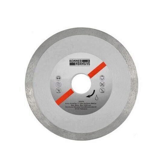 Disc diamantat continuu profesional, Konner KonaFlex WetCut, 180x2,2x22 mm