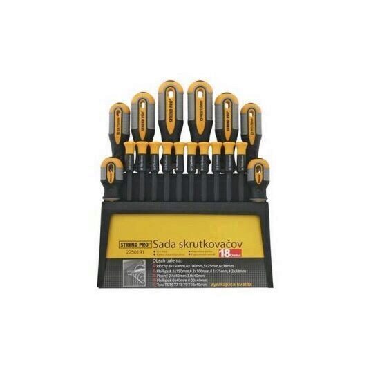 Set surubelnite profesionale Strend Pro SK-2250191, 18 buc., in stativ