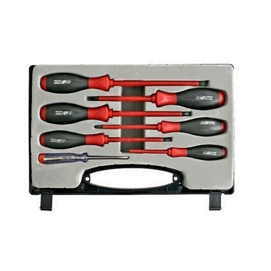 Set surubelnite electrician Strend Pro VDE, 7pcs., 1000 V, in cutie plastic