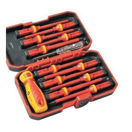 Set surubelnite electrician Strend Pro VDE, 13pcs., 1000 V, in cutie plastic