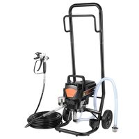 Pompa de vopsit pentru suprafete mari, putere 950 W, 2 l/min, 207 Bar, lungime furtun 15 m, cadru cu roti