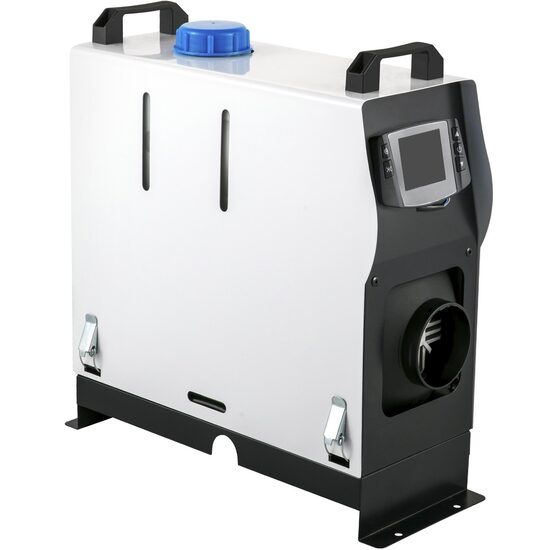 Incalzitor stationar, Sirocou diesel, 5 kW, alimentare 12V DC, Telecomanda, consum 0.12-0.24 l/h, Rezervor 5 l, Alb