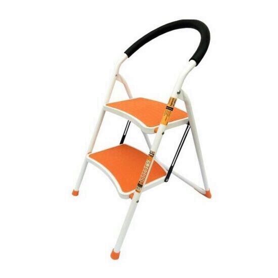 Scara otel 2 trepte Strend Pro WR2061K-1, 150 kG, portocalie