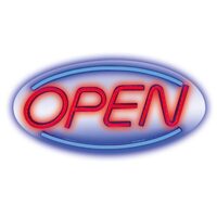 Reclama luminoasa Open, 30 x 2 x 16 cm, alimentare USB, 10 lm, Dimmer
