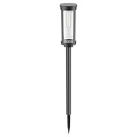 Lampa solara pentru gradina, 3000 K, 80 cm, ABS, 5 W, IP44, Neagra